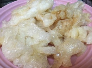 step1: 雞件醃2小時
魚肚浸軟, 薑蔥飛水瀝乾備用