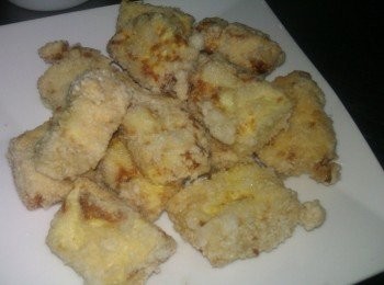 step3: 再將豆腐撈起瀝油擺盤