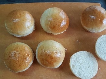 step4: 放涼後切半，備用。