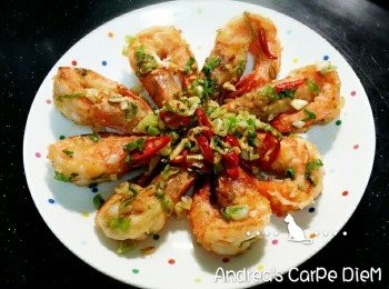 step4: 盛盤上桌囉~^^配上啤酒~美味!