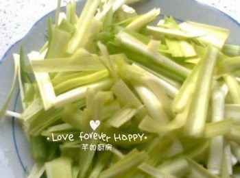 step2: 韭黃洗淨切段