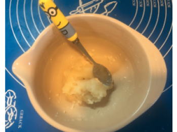 step10: microwave mode叮一分鐘。