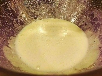 step4: 打至略為發泡即可