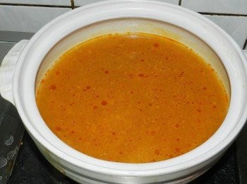 step2: 湯1000c.c.對一包湯包(說明書是說720c.c.)