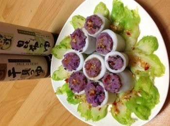 step6: 淋上醬汁即大功告成 醬汁：蒜末、辣椒末、干貝醬油、昆布醬油