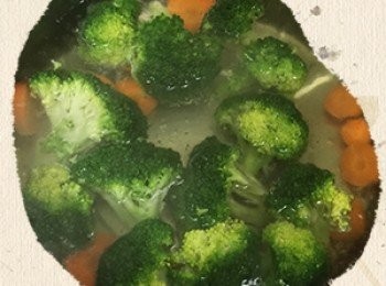 step4: 花椰菜、紅蘿蔔燙熟備用