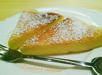 step5: 待涼切盤 食用前撒上些糖粉 增加視覺美感【可有可無】