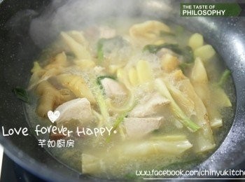 step7: 再下糖, 胡椒粉, 麻油