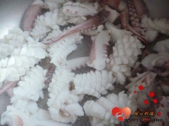 step4: 泡冷水中洗淨