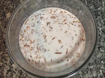 step4: 加入冷水拌勻。