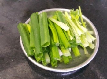 step2: 蔥段