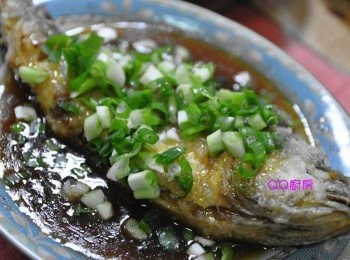 step8: 再將蔥花灑入上層