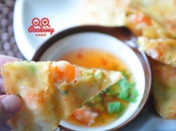 step6: 自己動手做，用料自己掌控隨喜好搭配，新鮮蝦肉加入蔬菜更健康，為孩子做喜愛的點心!