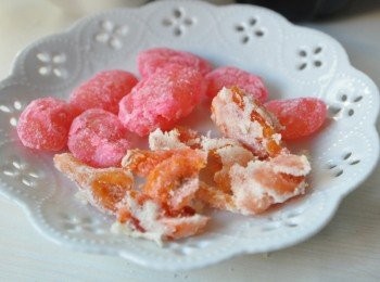 step3: 大紅豆及桔餅數顆