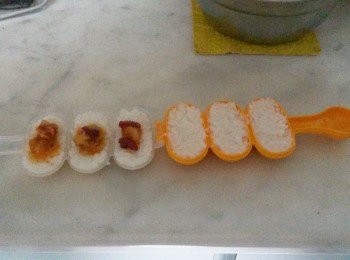 step6: 加上餡料...