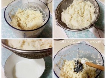 step1: 手磨杏仁漿的方法，可參考之前的分享。
https://www.facebook.com/starry.tearoom/posts/824449464387186:0