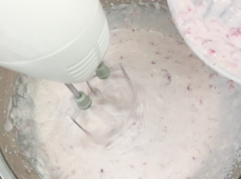 step6: 加入完用中速再打大約3分鐘，令雪糕更軟滑。