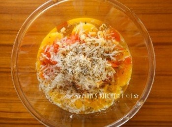 step1: 首先將所有<span class="group_1">食材</span>放入大碗中攪拌均勻。