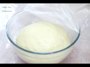 step4: 放於碗中，包上保鮮紙，於暖處發酵40-45分鐘至2倍大。