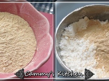 step1: 粉類先過篩備用