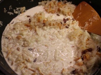 step8: 加入粉漿拌勻