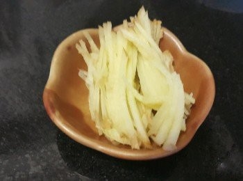 step1: 薑絲