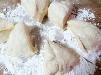 step6: 麵糰分切成6等份