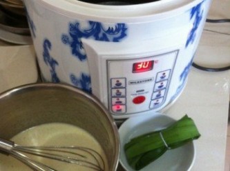 step3: 取出’Milestone營養鍋‘按’rice‘鍵，加入適量的水待煮滾。。
