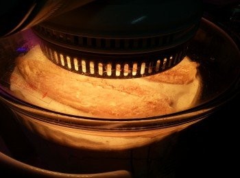 step7: 將魚噴上油或印上油,先波13分鍾,反轉再波8分鍾至香脆