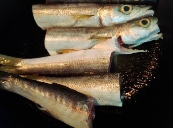 step2: 魚兩邊都煎數分數,落薑絲