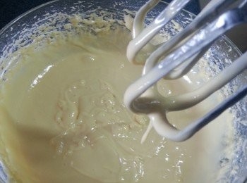 step5: 打至粉漿可以寫字,粉漿而不易溶化