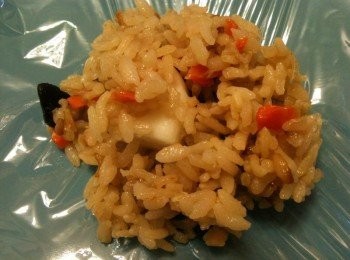 step13: 再舖上步驟9的炊飯。