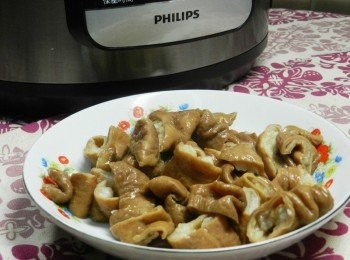 step5: 將大腸取出切塊