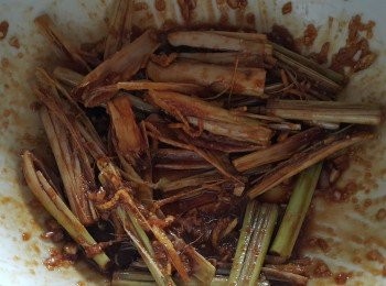 step4: 將瑞士雞汁，雞粉，糖，乾蔥，蒜頭放入撈好