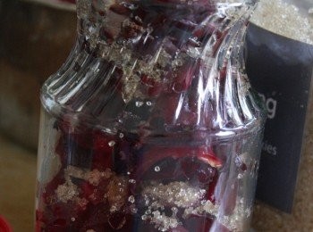 step11: 然後將做好的洛神蜜餞罐子放進冰箱等待過年時再用