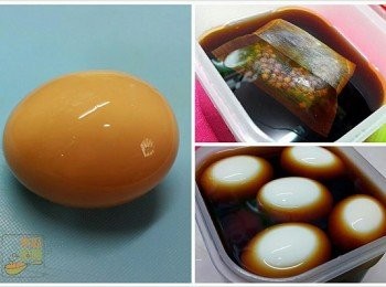 step6: 6. 時間一到就關火，即將蛋浸入冰水中，水一定要夠凍，如果冇冰，就不停沖水喉換水，令蛋唔好再熟落去，而蛋殼都會好拆啲，待約30分鐘去殼，去殼嘅蛋就放入<span class="group_2">汁料</span>醃浸，放雪櫃一晚