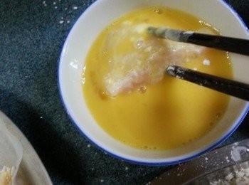 step6: 再沾上蛋漿