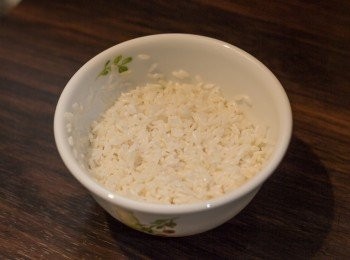 step7: 已浸之糯米徹底隔走水份