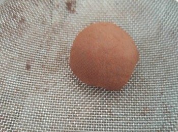 step12: 再用篩篩走多餘的可可粉即完成。