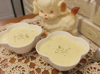 step5: 好香濃的吐司玉米濃湯來囉~~~