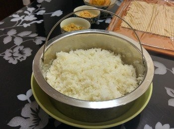 step3: 把糯米飯打鬆