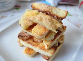 step7: 將烤好的饅頭棒稍以疊疊樂方式擺盤