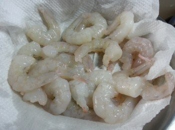 step2: 用廚房紙索乾水份