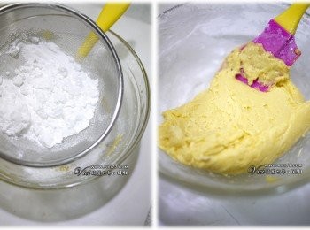 step3: 3 加入過篩日本太白粉，拌勻 
4 把麵粉揉到不黏手的程度，太黏就少量的加入日本太白粉、太乾加入開水或牛奶