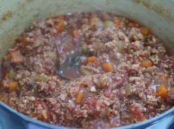 step1: 煮好肉醬後
