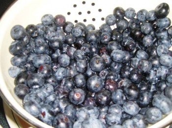 step1: 藍莓洗乾淨後，抹去水份，準備一個玻璃瓶洗乾淨後涼乾一晚確保沒有水氣