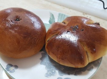 step6: 新鮮紅豆包出爐了!