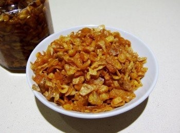 step9: 自製的油蔥酥可以放冰箱保存1或2個月都沒問題喔!