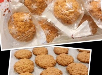 step5: 放入已預熱焗爐(170度)焗15-18分鐘
取出放涼便可,,放涼後放入密實盒,幾時食都得啦~