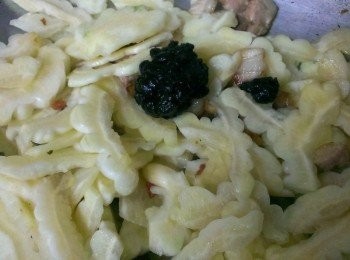 step2: 加入切好的苦瓜~拌炒一下~加入豆豉再拌炒一下~